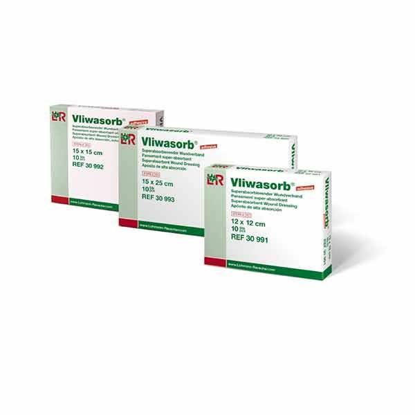 Vliwasorb Adhesive Superabsorbent Dress 12 x 12cm