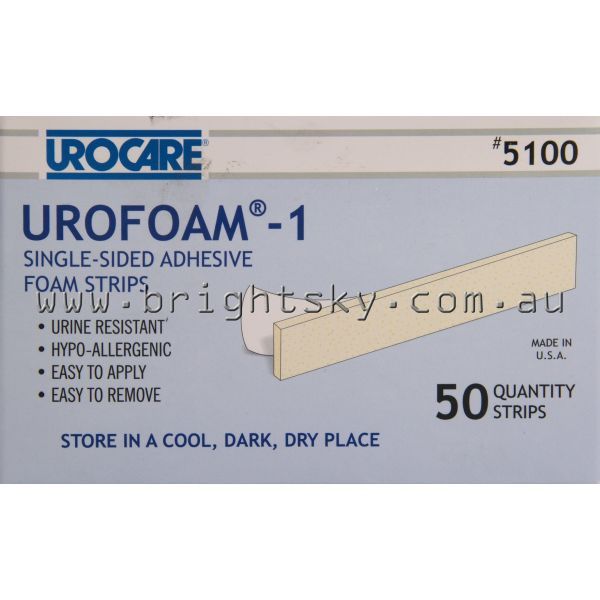 Urocare Single Sided Adhesive Foam Strips
