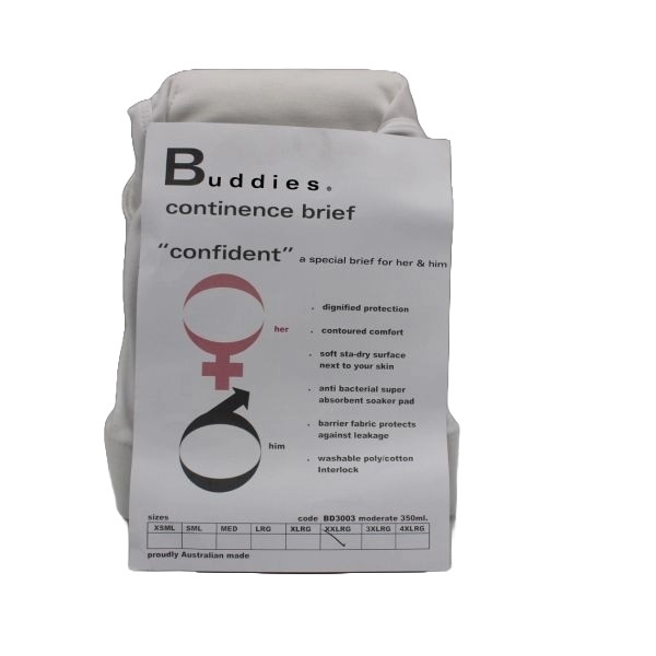 Buddies Confident Unisex Briefs 2XL 112-122cm