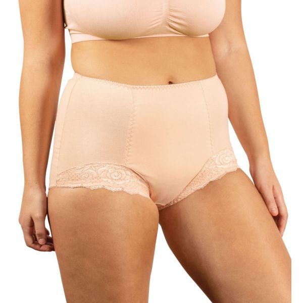 Conni Chantilly Lace Ladies Brief Beige Size 14