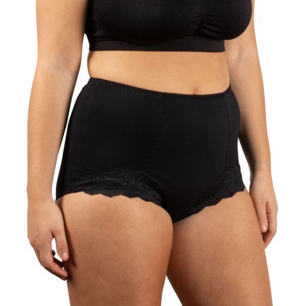 Conni Chantilly Lace Ladies Brief Black Size 20