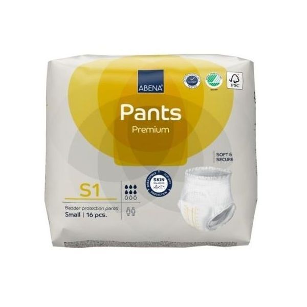 Abena Pants S1 Premium 60-90cm 1400ml Pk16