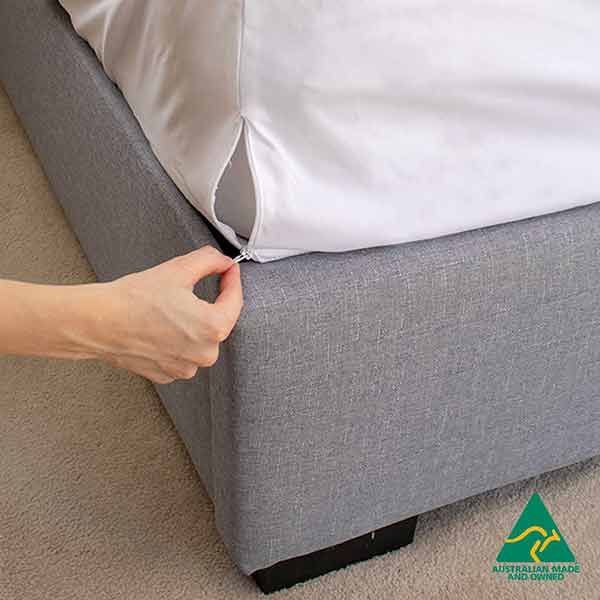 Waterproof Mattress Sleeve; White; Double