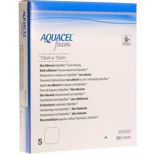 Aquacel Foam non adhesive 15x15cm