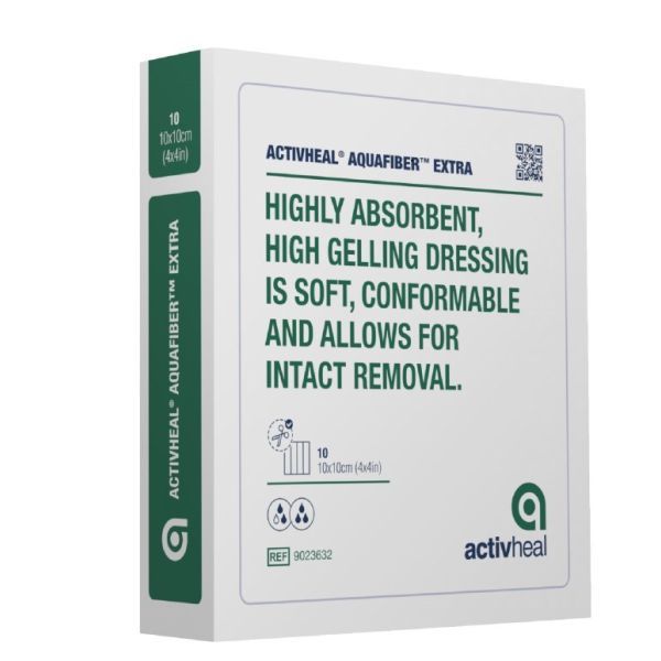 ActivHeal Aquafiber Extra Gel Fiber Sheet 10x10cm
