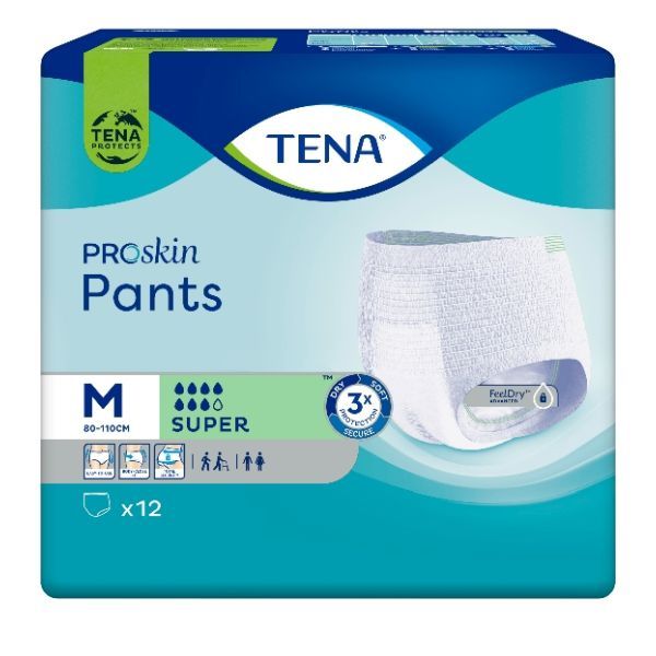 Tena Pants Super Medium Proskin 80-100cm Pk12