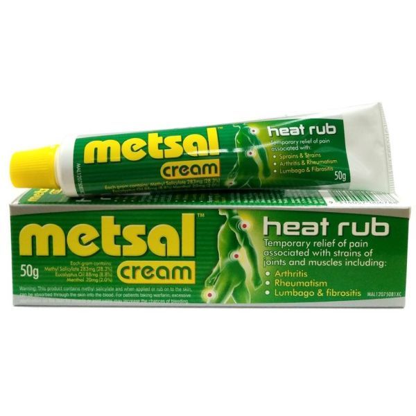 Metsal Cream Heat Rub 50g Tube