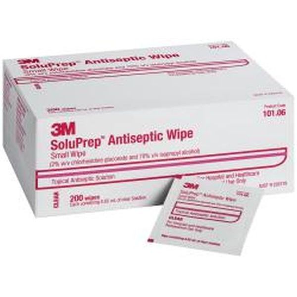 SoluPrep Antiseptic Swab 2%cgh70% IPA 1.6ml Small Box 50
