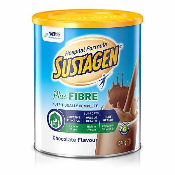 Sustagen Powder Hospital Formula Plus Fibre Chocolate 840g