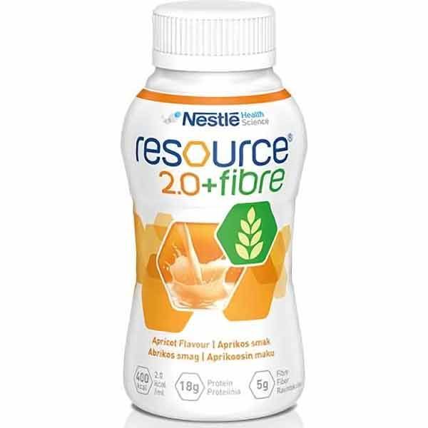 Resource 2.0 Fibre Apricot 200ml Bottle Pack 4