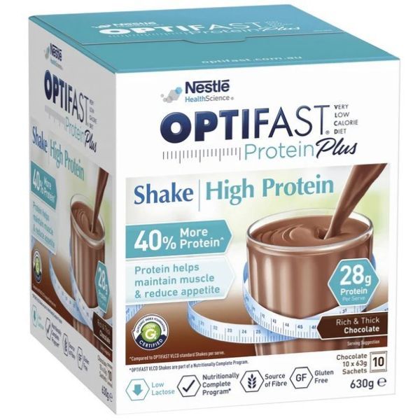 Optifast Protein Plus Shake Chocolate 63g Pack 10