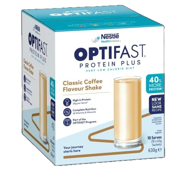 Optifast Protein Plus Shake Coffee 63g Pack 10