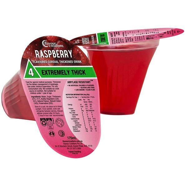 Flavour Creations Raspberry Cordial Drink 175mL Level 4 Extremely Thick