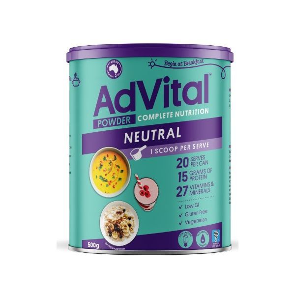 AdVital Nutritionally Complete Neutral Powder 500g
