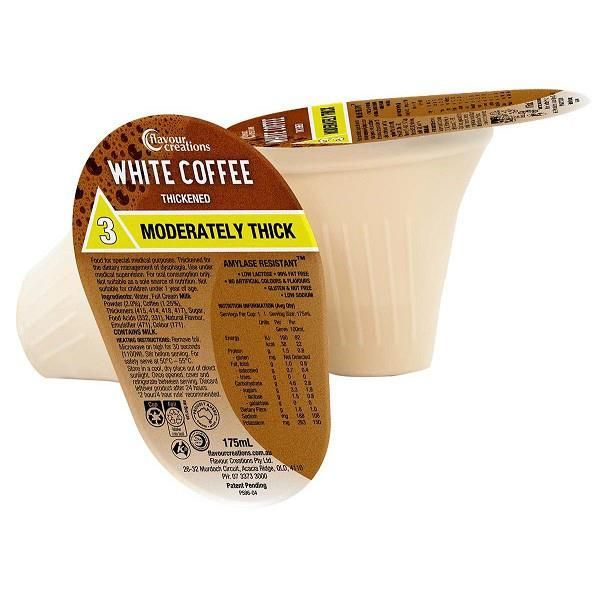 Flavour Creations White Coffee Drink 175mL Level 3 Moderately Thick