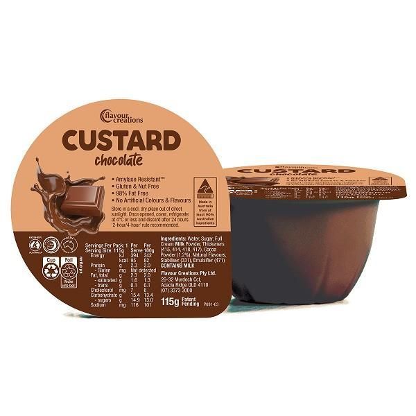 Flavour Creations Chocolate Custard 115g
