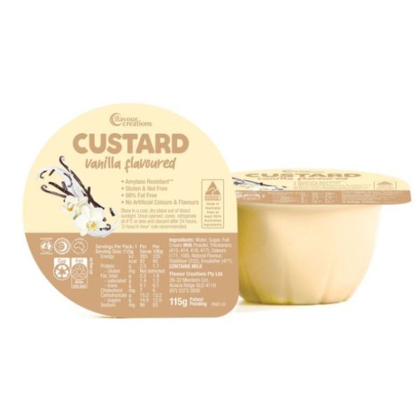 Flavour Creations Vanilla Flavoured Custard 115g