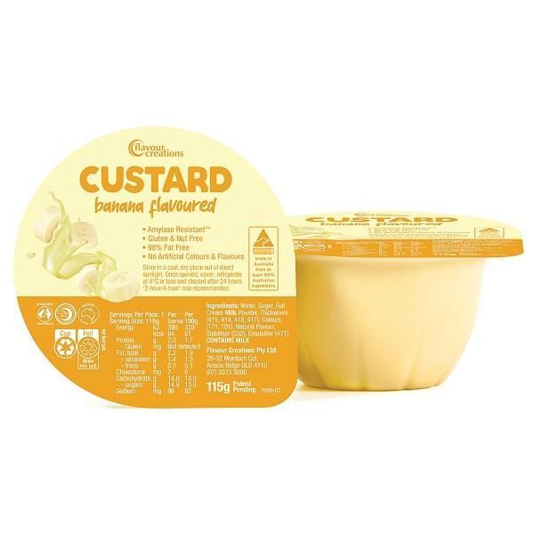 Flavour Creations Banana Flavoured Custard 115g