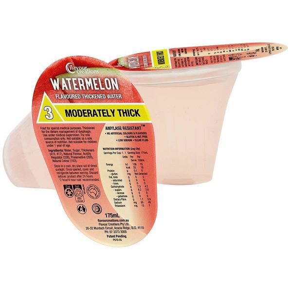 Flavour Creations Watermelon Flavoured Water 175mL Level 3 Moderately Thick
