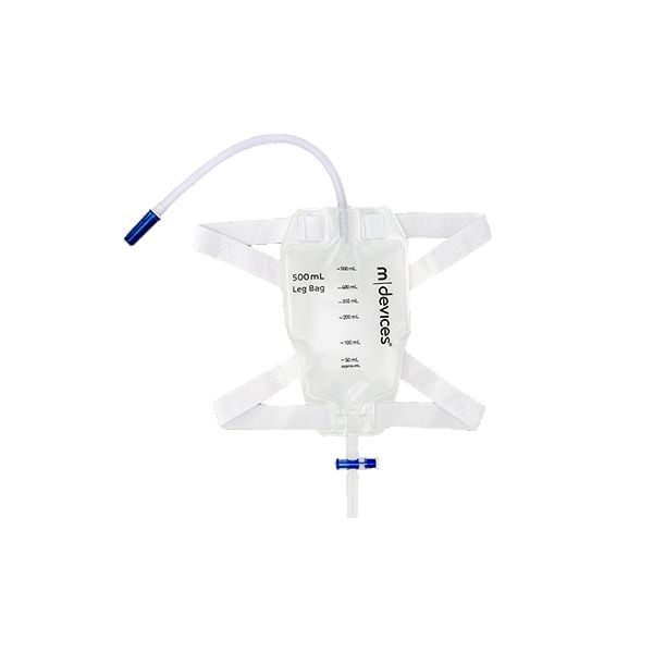 Multigate Leg Bag Non Return Valve 30cm Tube 500ml
