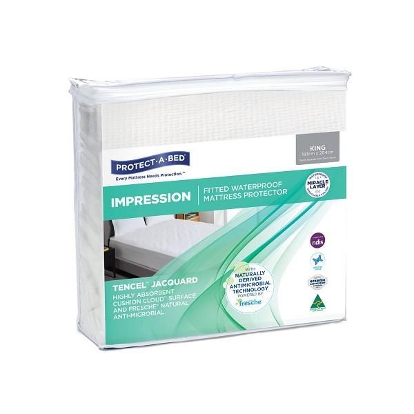 Impression Tencel Jacquard Mattress Protector King