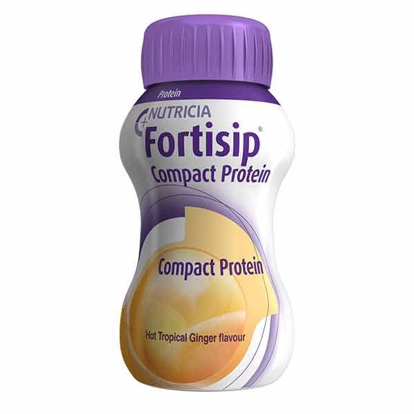 Fortisip Compact Protein Hot Tropical Ginger 125ml Pack 4