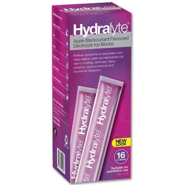 Hydralyte Apple BlackCurrant Ice Block Pk16