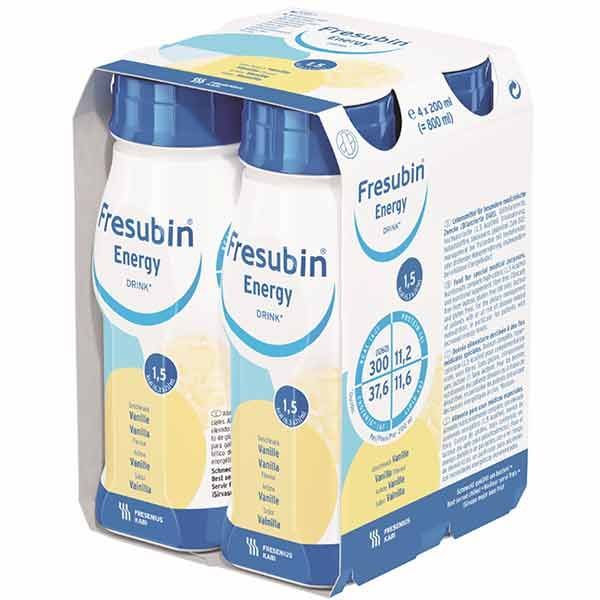 Fresubin Energy Drink Vanilla 200mL Easybottle Pack 4