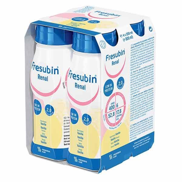 Fresubin Renal DRINK Vanilla 200mL EasyBottle Pack 4