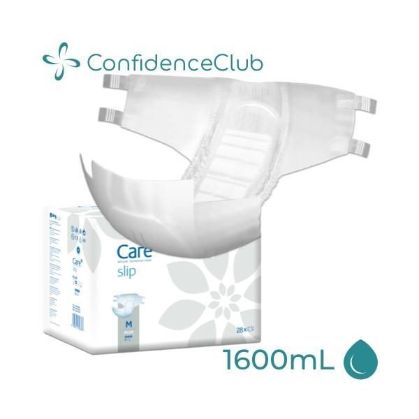 ConfidenceClub Care Slip Plus M 80-135cm 1600ml Pk28
