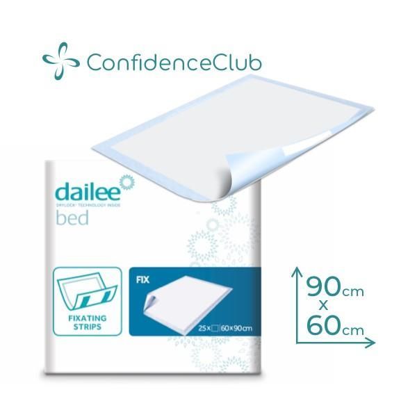 ConfidenceClub Dailee Bed Fix Protector 60x90cm 1200ml Pk25