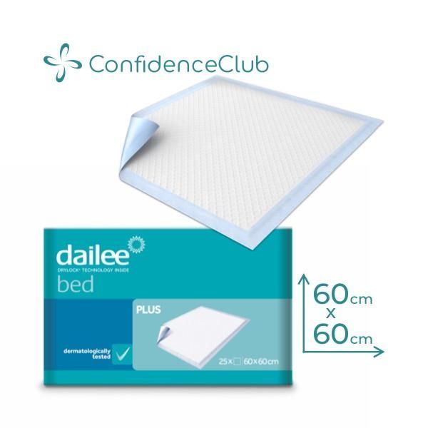 ConfidenceClub Dailee Bed Protector 60x60cm 1000ml Pk25