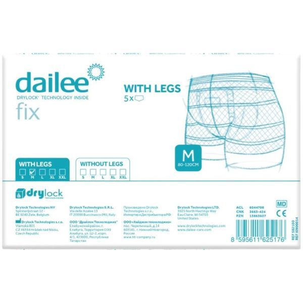 Dailee Fix Pants With Legs Medium Pk5