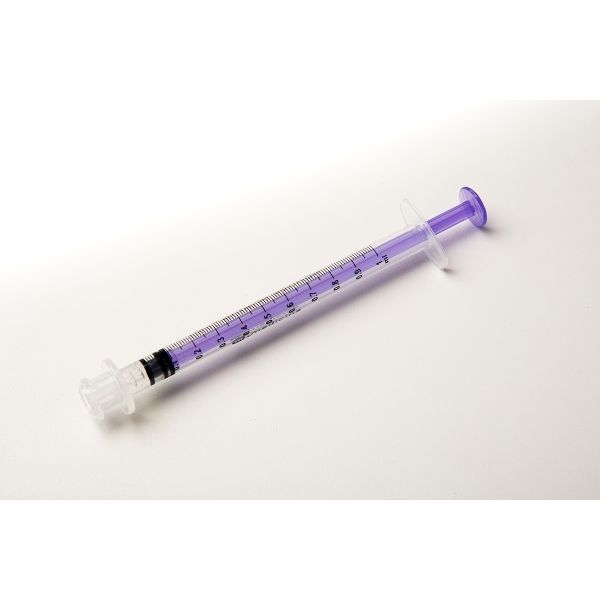 Medicina 1mL Purple Low Dose Single Use ENFit Enteral Syringe