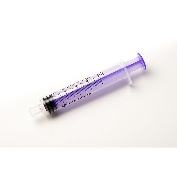 Medicina 10mL Purple Single Use ENFit Enteral Syringe