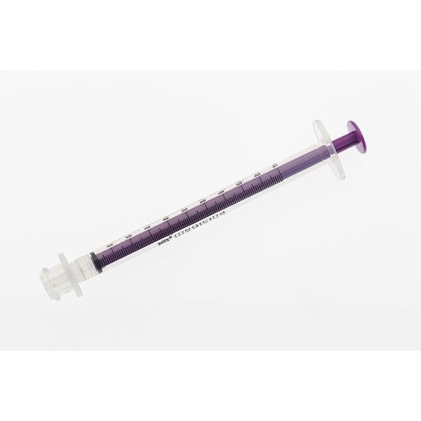 Medicina 1mL Purple Low Dose Reusable ENFit Enteral Syringe