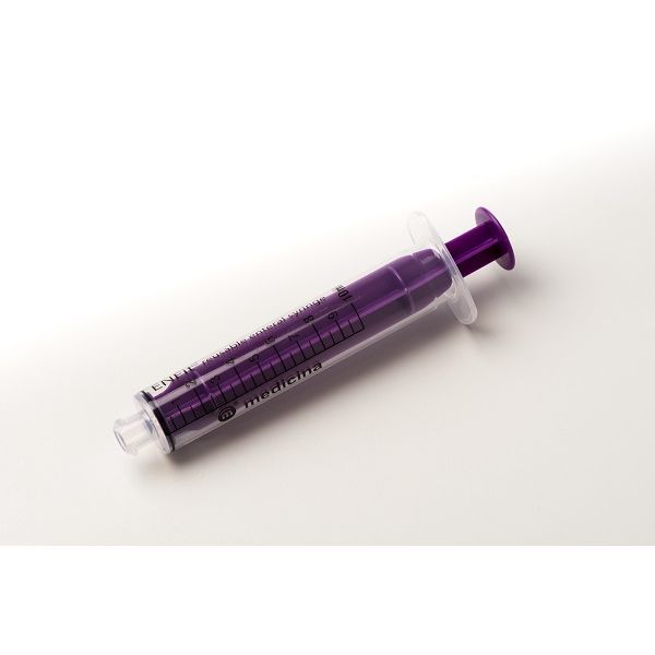 Medicina 10mL Purple Reusable ENFit Enteral Syringe