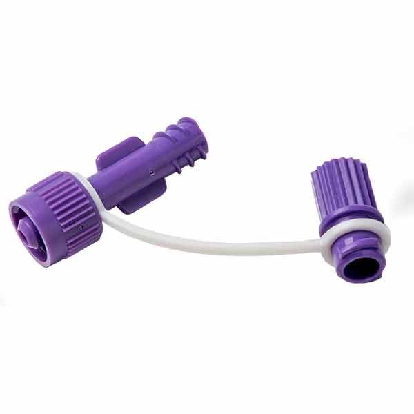 Medicina Purple Reverse Luer Tube To ENFit Syinge Adaptor