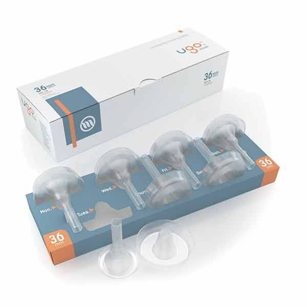 Ugo Sheath Pop-on 36mm self adhesive Short Length Box 28