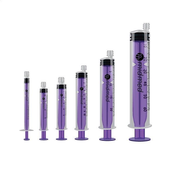 60mL ENFit Enteral Syringe Single Use