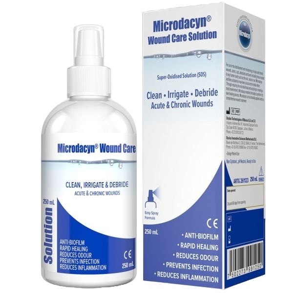 Microdacyn Wound Care Solution 250ml Pump