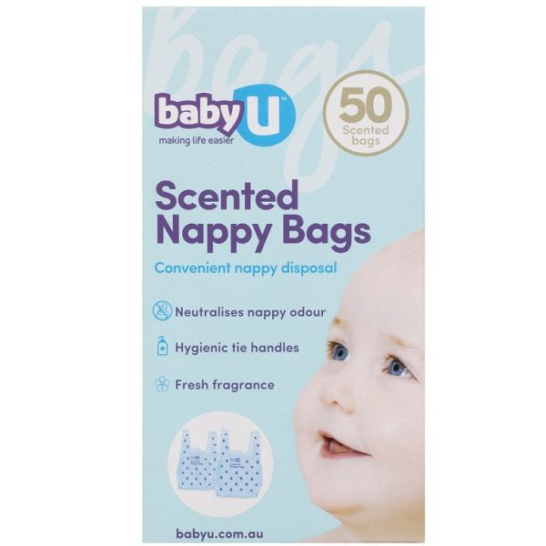Baby U Nappy Bag 22x16cm Pk50