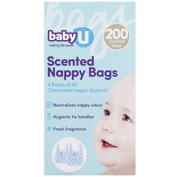 Baby U Nappy Bag 22x16cm Pk200