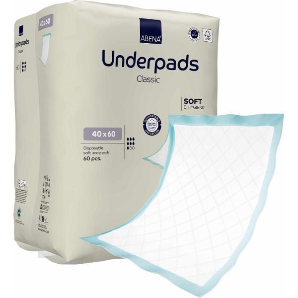Abena Soft Classic Underpads 40x60cm 900ml Pk60
