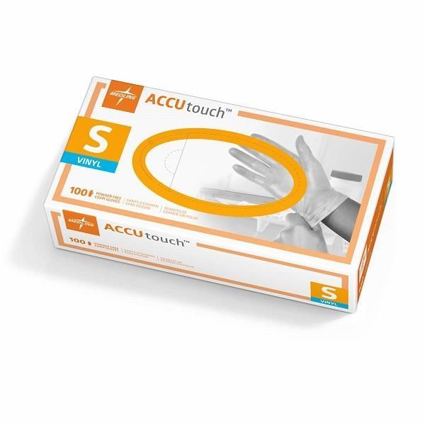 Accutouch PF Vinyl Clear Glove Small Box 100