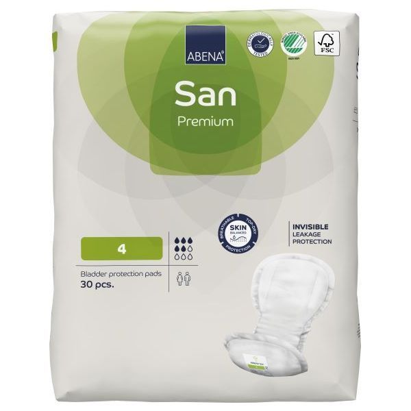 Abena San 4 Premium Green 800ml Pk 30