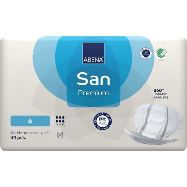 Abena San 6 Plus White 1600ml Pack 34