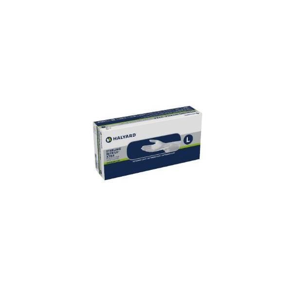 Sterling Nitrile-Extra powder free Exam Gloves External Cuff Large Box 100