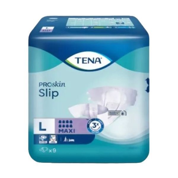 Tena Proskin Slip Maxi Large White 1920ml Pack 9