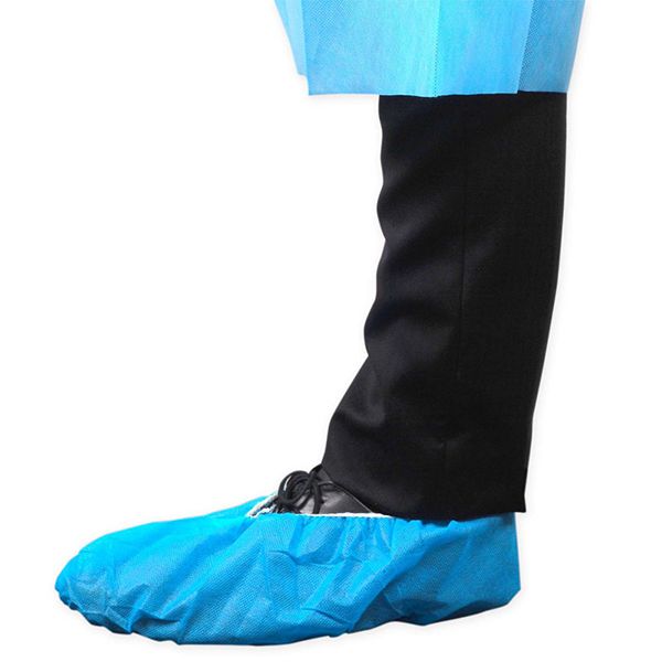Owear Overshoe Regular Non Woven Paper Blue Non Skid Box 100